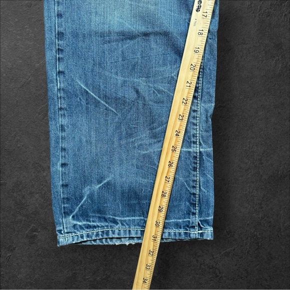 Vintage Ecko Unltd Jeans Men Size W38 Boot‎ Cut 32L Light Wash Hang 'Em High - Picture 4 of 11
